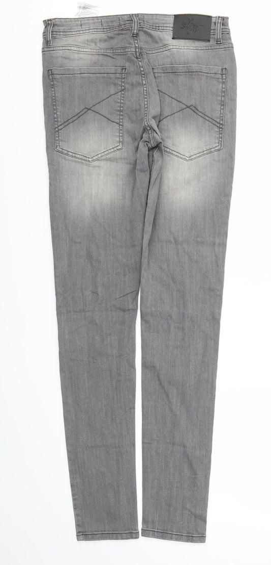 TOKYO Womens Grey Skinny Jeans Size 32 L33 in