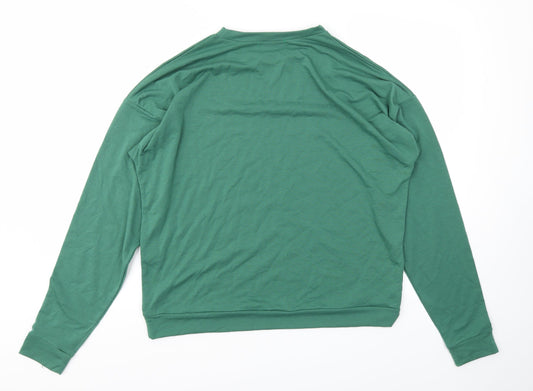 Missguided Womens Green Pullover Jumper Size 12
