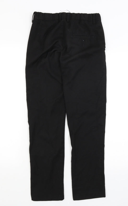 Preworn Womens Black Trousers Size 8 L27 in