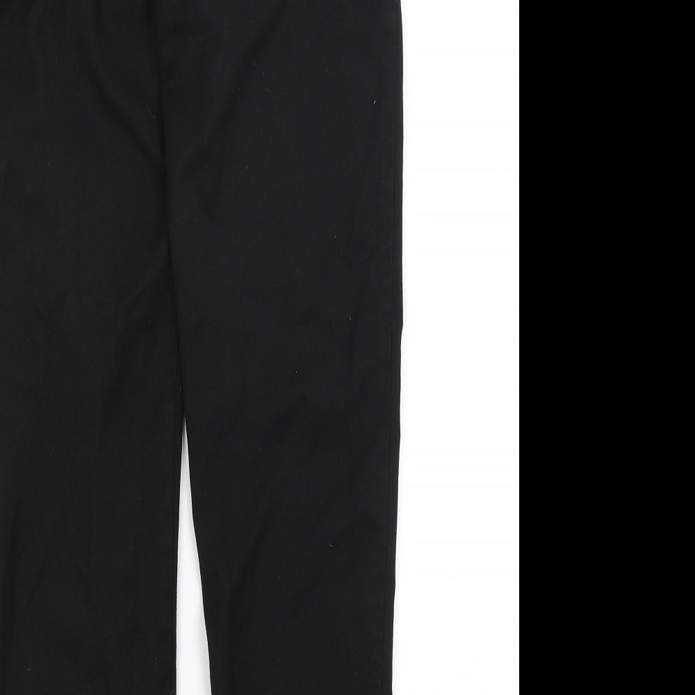 Preworn Womens Black Trousers Size 8 L27 in