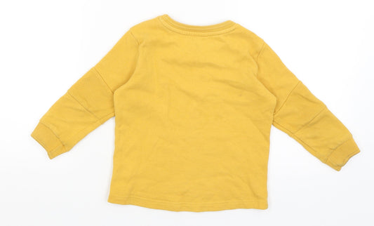 George Boys Yellow Pullover Sweatshirt Size 2-3 Years - Awesome Dude