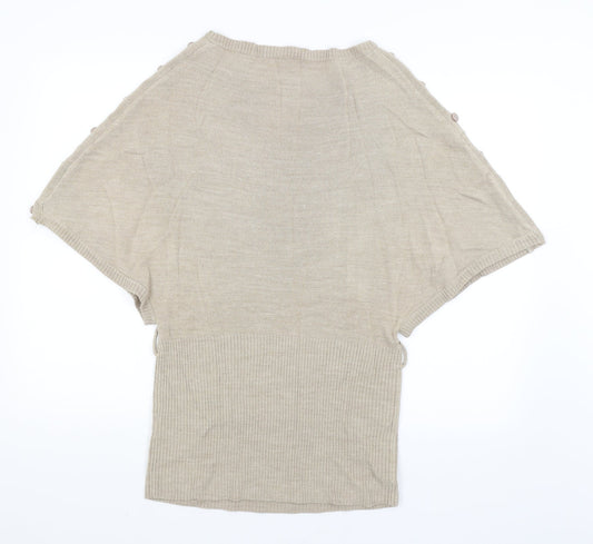 Zingara Womens Beige Pullover Jumper Size 10