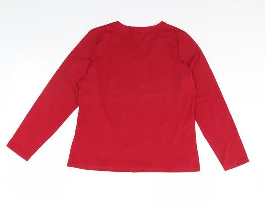 Bonmarché Womens Red Pullover Jumper Size M