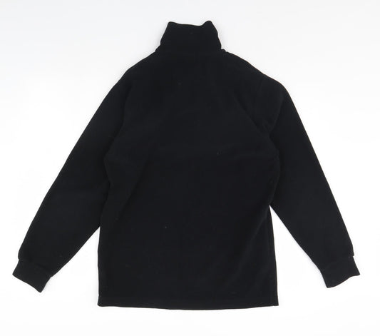 F.lli Campagnolo Mens Black Fleece Henley Jumper Size M