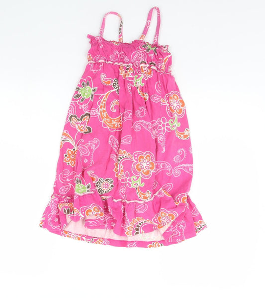 Gap Girls Pink Floral Shift Size 6 Years