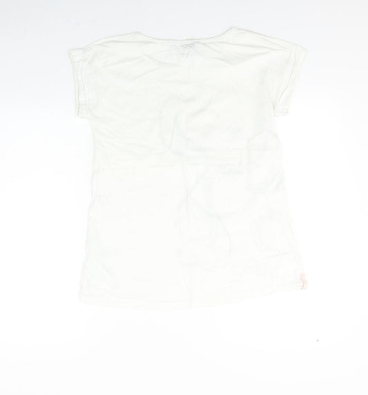 Avon Womens White Basic T-Shirt Size 12