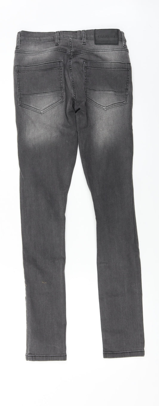 Saxon Womens Grey Skinny Jeans Size 28 in L32 in