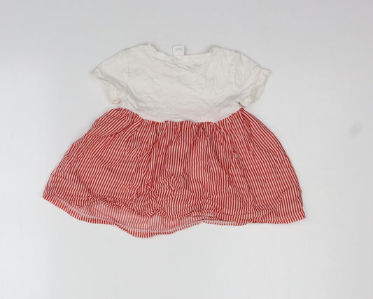 NEXT Girls Red Basic T-Shirt Size 12-18 Months