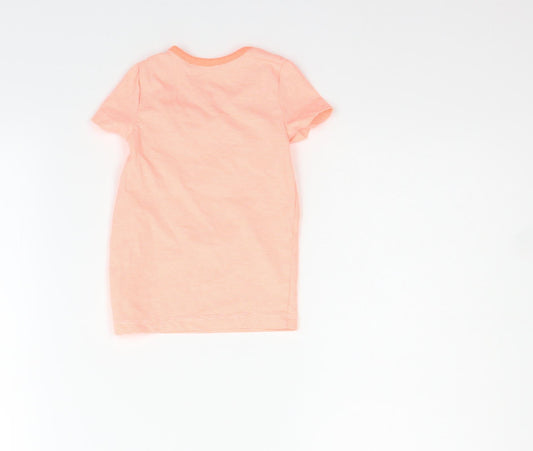 Nutmeg Boys Orange Striped Basic T-Shirt Size 12-18 Months
