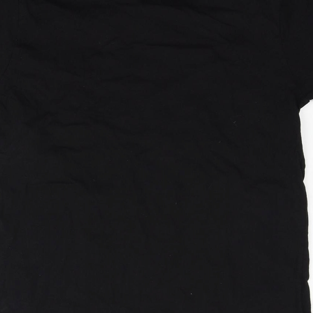 Preworn Womens Black Basic T-Shirt Size M