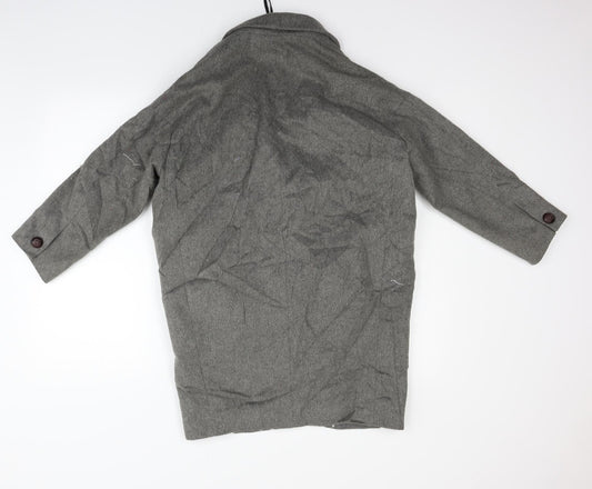 New Look Womens Grey Gilet Coat Size 8