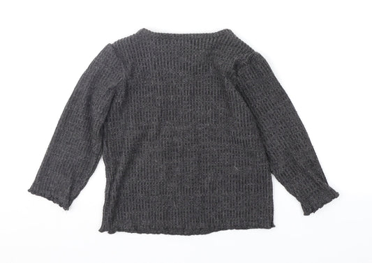 Marks and Spencer Girls Grey Basic T-Shirt Size 18-24 Months