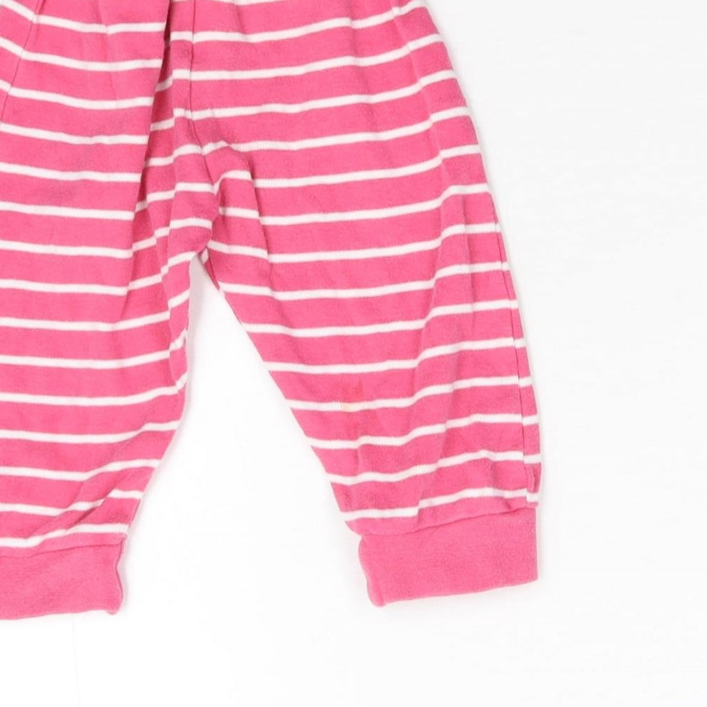 Early days Baby Pink Striped Jogger Leggings Size 12-18 Months