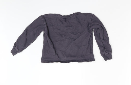 George Girls Grey Pullover Sweatshirt Size 6-7 Years