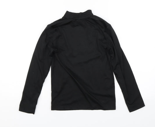 Crane Boys Black Pullover Jumper Size 9-10 Years