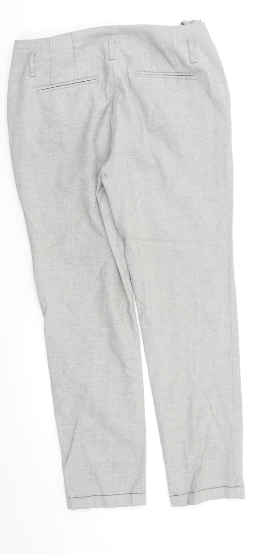 Zara Womens Grey Dress Pants Trousers Size M L25 in