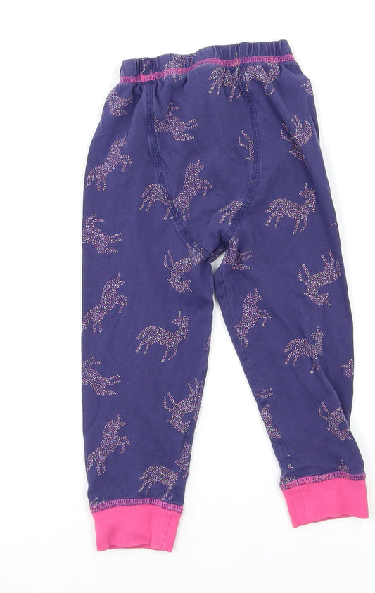 TU Girls Blue Geometric Pyjama Pants Size 2-3 Years