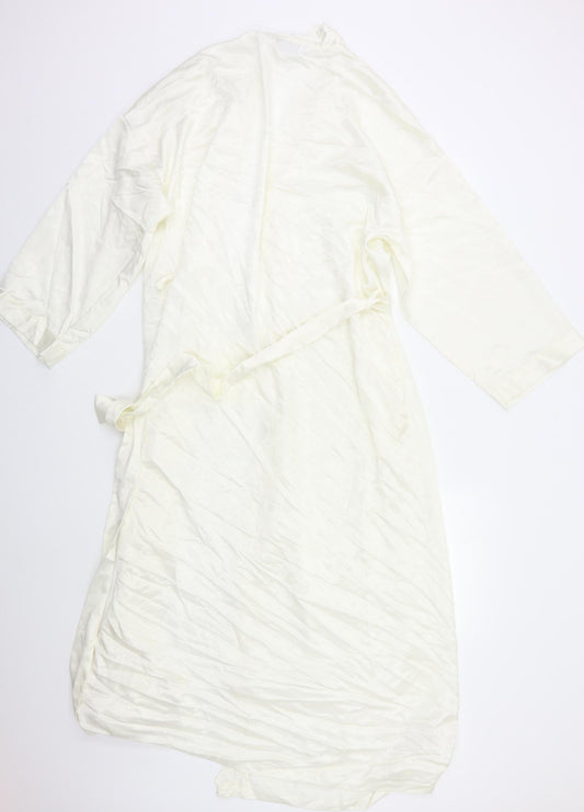 M&S Womens Ivory Kimono Pyjama Top Size 12