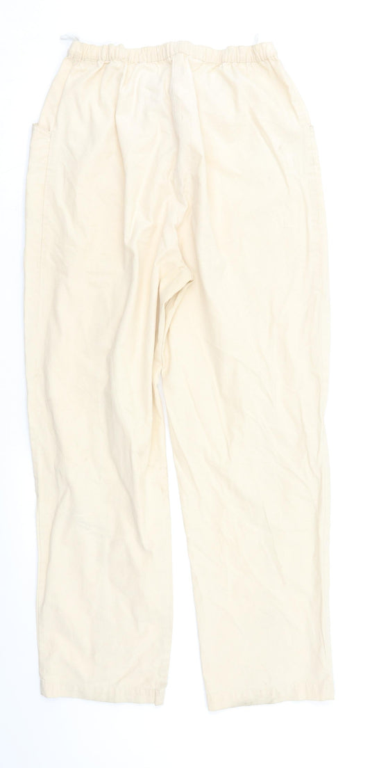EWM Womens Beige Cargo Trousers Size 14 L27 in