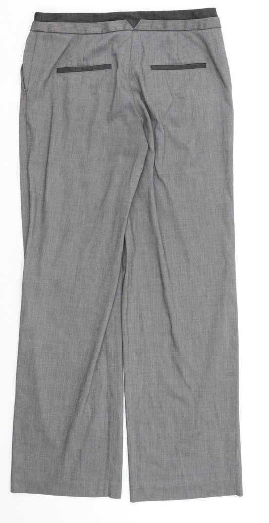 NEXT Womens Grey Dress Pants Trousers Size 10 L30 in