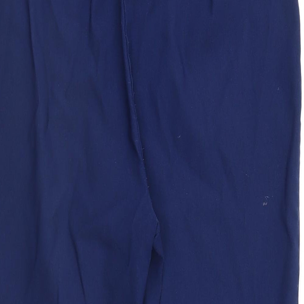 So Slimming Womens Blue Cropped Trousers Size XS L23 in