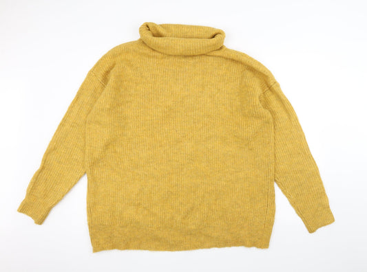 New Look Womens Yellow Pullover Jumper Size L