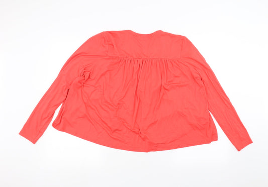 FOREVER 21 Womens Orange Cardigan Jumper Size M