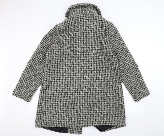 debinhams Womens Grey Pea Coat Coat Size L