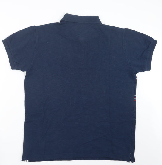 W&B Mens Blue Polo Size L