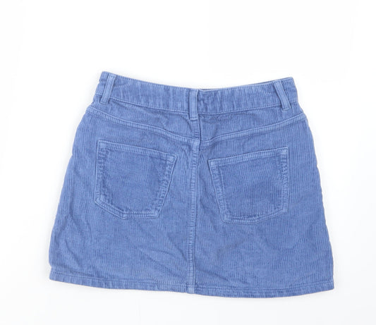 Topshop Womens Blue Straight & Pencil Skirt Size 8