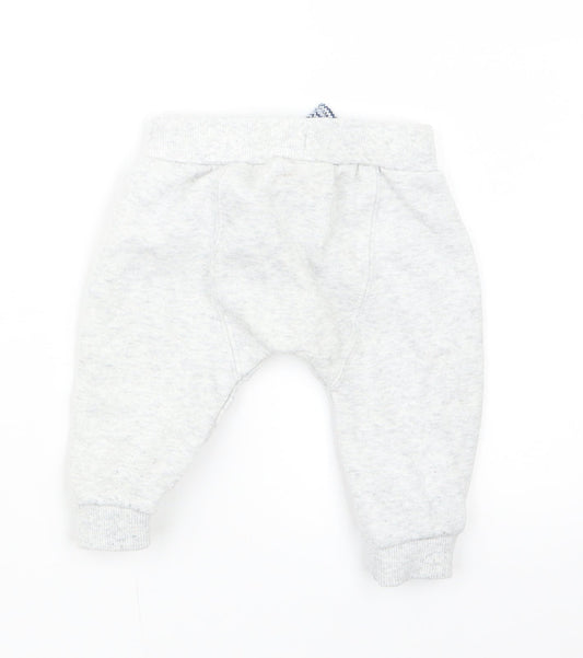 F&F Boys Grey Jogger Trousers Size 3-6 Months