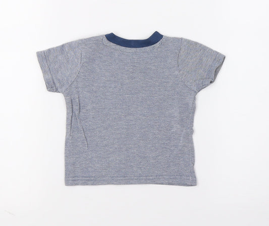 George Boys Blue Pullover T-Shirt Size 0-3 Months