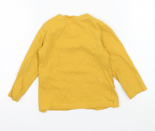 BS Boys Yellow Jersey Basic T-Shirt Size 9-12 Months