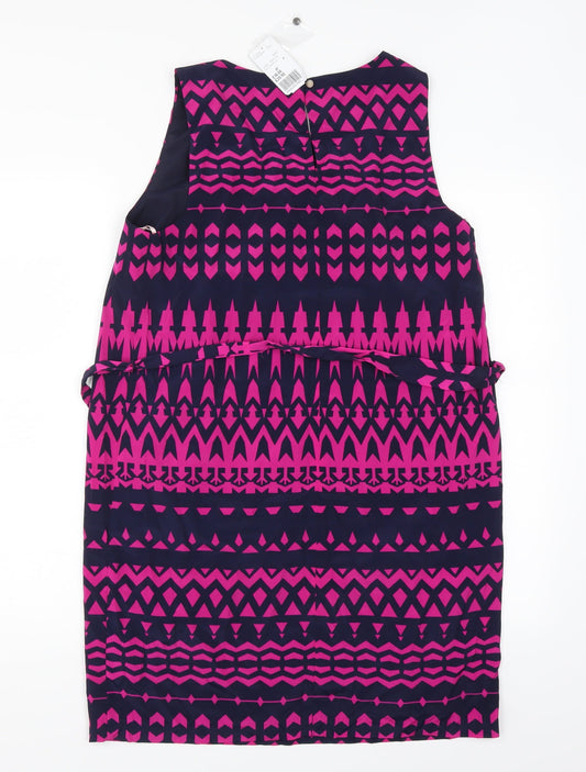 FOREVER 21 Womens Blue Geometric Shift Size M