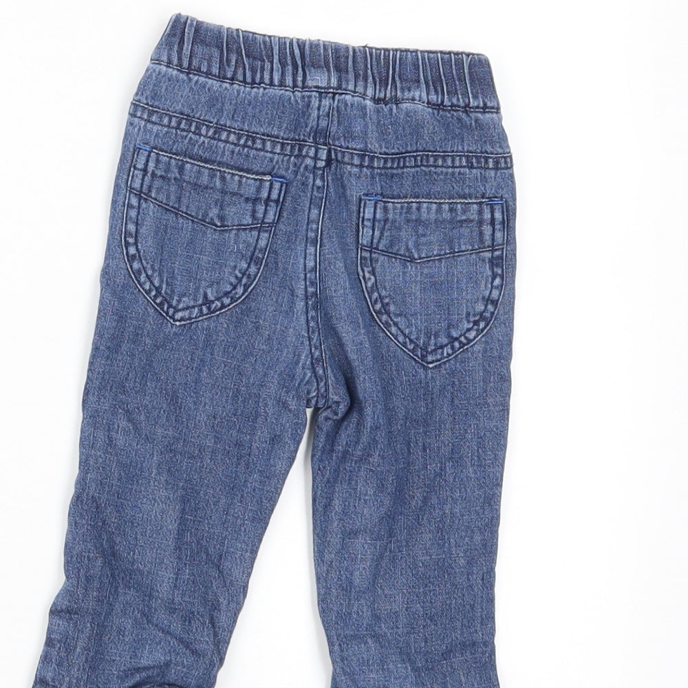 Earlydays Baby Blue Denim Jogger Trousers Size 3-6 Months