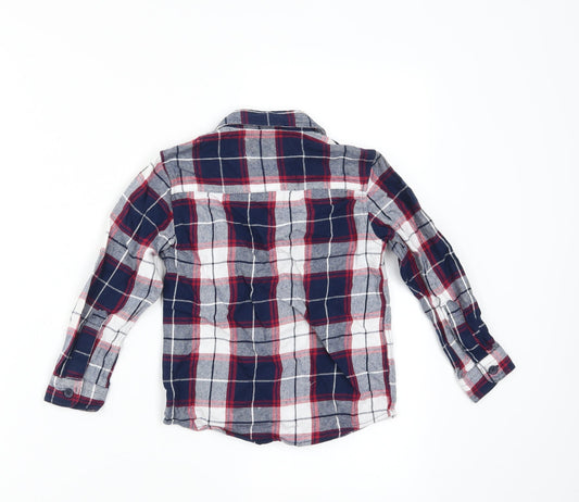 Primark Boys Blue Check Basic Button-Up Size 3-4 Years