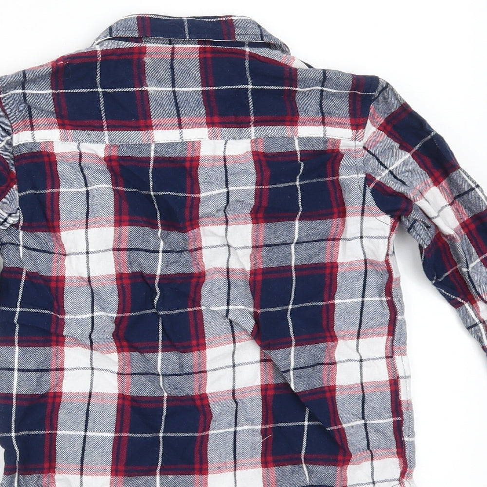 Primark Boys Blue Check Basic Button-Up Size 3-4 Years