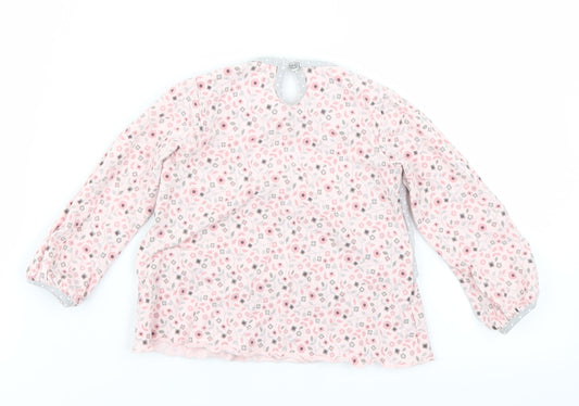 George Girls Pink Floral Basic T-Shirt Size 9-12 Months