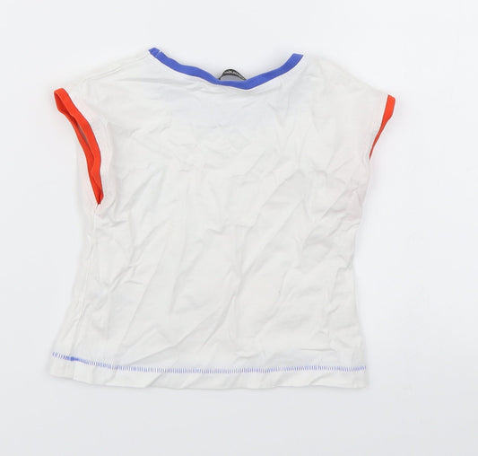 George Girls White Basic T-Shirt Size 12-18 Months