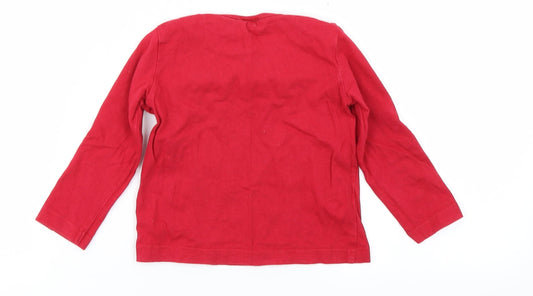 e-vie angel Girls Red Basic T-Shirt Size 12-18 Months - Christmas Tshirt