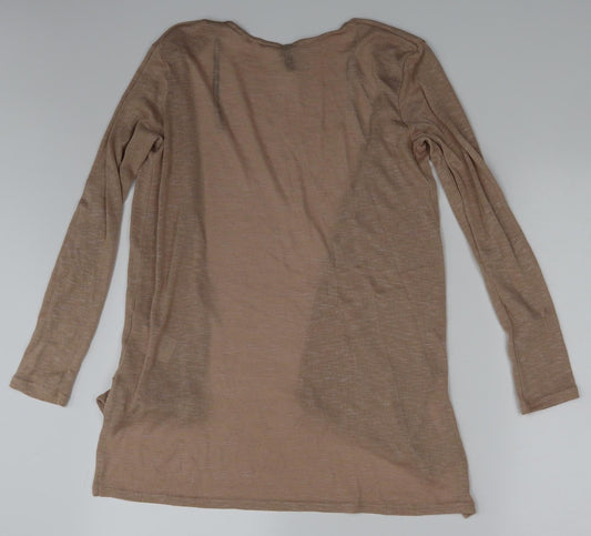Divided Womens Gold Cardigan Jumper Size XS