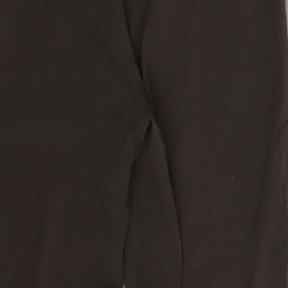 Sarah Hamilton Womens Brown Trousers Size 16 L24 in