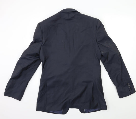 Preworn Mens Blue Jacket Suit Jacket Size 40
