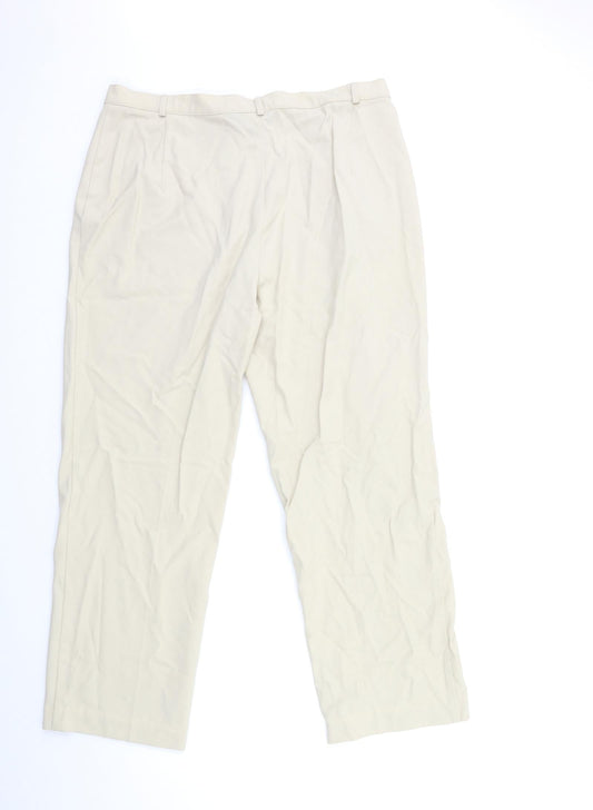 SLIMMA Womens Beige Trousers Size 34 in L29 in