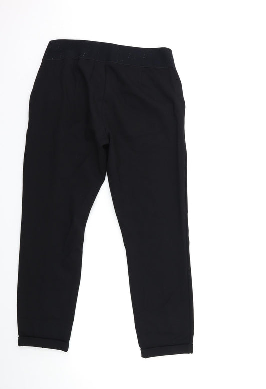 SEAPHINE Womens Black Trousers Size 12 L26 in