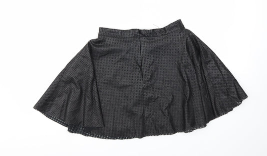 Preworn Womens Black Flare Skirt Size 10