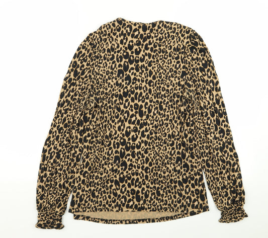NEXT Womens Multicoloured Animal Print Basic T-Shirt Size 6