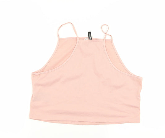 Divided by H&M Womens Pink Camisole Tank Size L