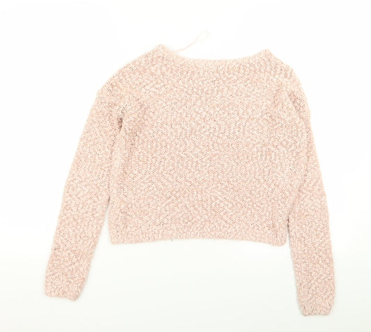 New Look Womens Pink Pullover Jumper Size 8
