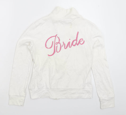 Confetti Womens White Jacket Size S